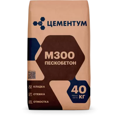 Пескобетон Цементум М-300 40кг.  (36шт)