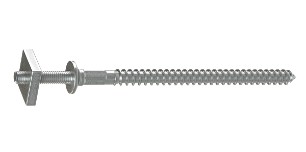 Шпилька специальная с гайкой Docke Стандарт (Standard), оцинкованная сталь